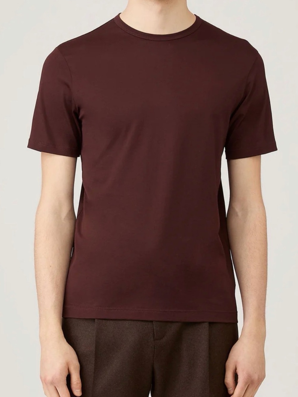 Sunspel Men’s Crew Neck T-Shirt in Bakelite